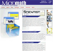 Tablet Screenshot of micromath.com